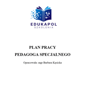 Plan pracy pedagoga specjalnego