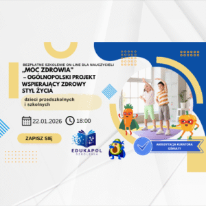 Elektroniczne zaświadczenie "„MOC ZDROWIA” – ogólnopolski projekt wspierający zdrowy styl życia dzieci przedszkolnych i szkolnych"